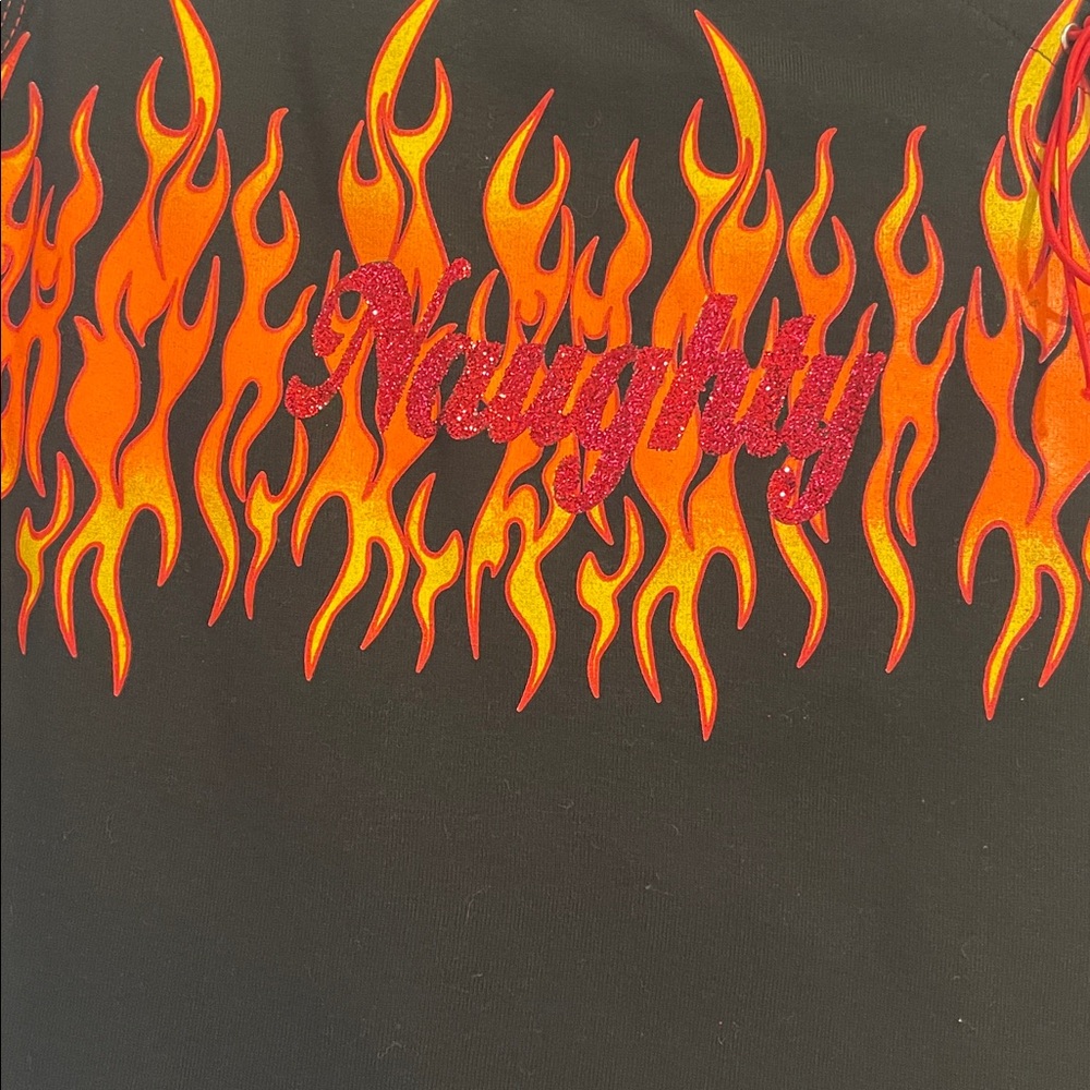Y2K Flame Naughty Graphic Tank - Picture 3 of 6